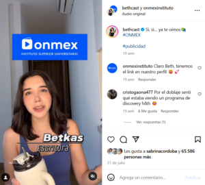 Influencer Onmex